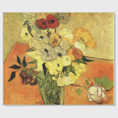 Japanese Vase, Roses, Anemones by Vincent van Gogh Geschenkpapier (Flach)