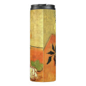 Japanese Vase, Roses, Anemones by Vincent van Gogh Thermosbecher (Rückseite)