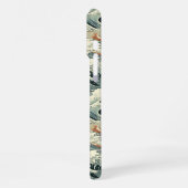 Japanese Wave Pattern Monogrammed iPhone Hülle (Linke Seite)