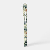 Japanese Wave Pattern Monogrammed iPhone Hülle (Linke Seite)