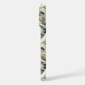 Japanese Wave Pattern Monogrammed iPhone Hülle (Linke Seite)