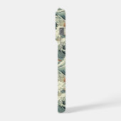 Japanese Wave Pattern Monogrammed iPhone Hülle (Linke Seite)