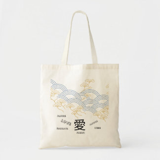 Japanese Wave Pine Tote Bag Tragetasche