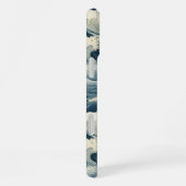 Japanese Waves Pattern Monogrammed iPhone Hülle (Rechte Seite)