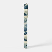 Japanese Waves Pattern Monogrammed iPhone Hülle (Rechte Seite)