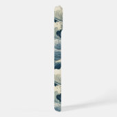 Japanese Waves Pattern Monogrammed iPhone Hülle (Rechte Seite)