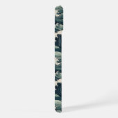 Japanese Waves Print Monogrammed iPhone Hülle (Rechte Seite)