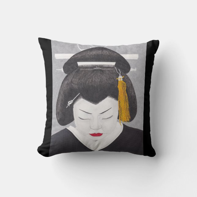 Japanese Woman Cushion Kissen (Vorderseite)