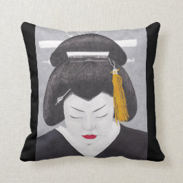 Japanese Woman Cushion Kissen
