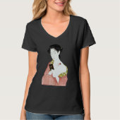 Japanese Woman Geisha Shin hanga Ukiyo e Japanese  T-Shirt (Vorderseite)