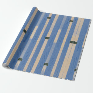 JAPANESE WOODBLOCK BAMBOO PATTERN WRAPPPAPIER GESCHENKPAPIER