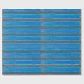 JAPANESE WOODBLOCK PATTERN WRAPPING PAPIER IN BLAU GESCHENKPAPIER (Flach)