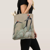 Japanese woodblock-print Cranes - Kamisaka Sekka Tasche (Von Nahem)