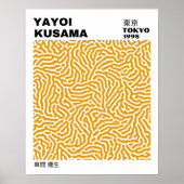 Japanese Yayoi Kusama Yellow Abstract Exhibition Poster (Vorne)