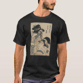 Japanese Yokai Bird Skull Japanese Demon Geisha On T-Shirt (Vorderseite)