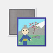 japanesescene magnet (Vorderseite/Rückseite)