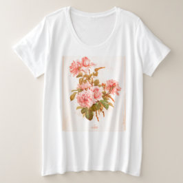 JAPANESISCHE BLUME WOODBLOCK DRUCKER T - Shirt