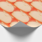 JAPANESISCHE FETT BUNNY Wrapping Paper Geschenkpapier (Ecke)