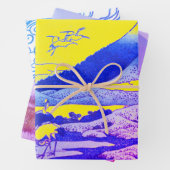 JAPANESISCHES BERGDRUCKEN-Set Geschenkpapier Set (Beispiel)