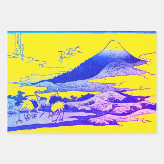 JAPANESISCHES BERGDRUCKEN-Set Geschenkpapier Set (Vorderseite)