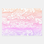 JAPANESISCHES BERGDRUCKEN-Set Geschenkpapier Set (Vorderseite 3)