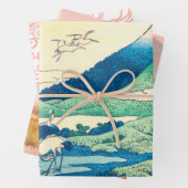 JAPANESISCHES BERGDRUCKEN-Set Geschenkpapier Set (Beispiel)