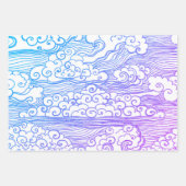 JAPANESISCHES BERGDRUCKEN-Set Geschenkpapier Set (Vorderseite 3)