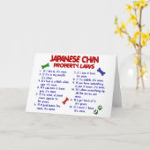 JAPANESISCHES CHIN-Eigentumsrecht 2 Karte (Gelbe Blume)