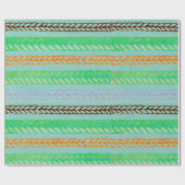 JAPANESISCHES WOODBLOCK PATTERN-PAPIER GESCHENKPAPIER (Flach)