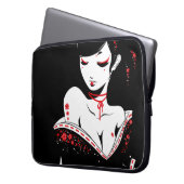 _japanesque_red laptopschutzhülle (Vorderseite Links)