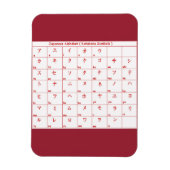 Japanisch Alphabet Katakana SPRACHEN SYMBOLS Magnet (Vertikal)