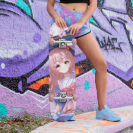 Japanisch Anime Girl Skateboard