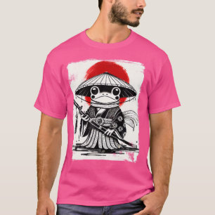 Japanisch Anime Samurai Frog Ukiyo-E Art T-Shirt
