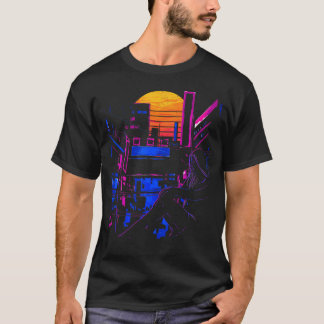Japanisch Anime Vaporwave Ästhetik T-Shirt