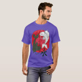 Japanisch Art Koi Fish Schwarz-weiß Koi Japanisch T-Shirt (Vorne ganz)