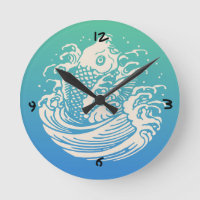 Japanisch Art Koi Fish Vintages Design