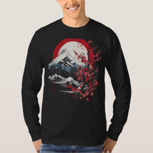 Japanisch Art Mount Fuji Cherry Blossom Japan Aest T-Shirt