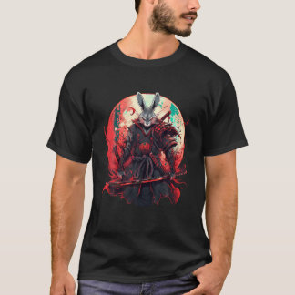 Japanisch Art Rabbit Ninja Ukiyo e Anime Style Sam T-Shirt