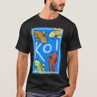 Japanisch Art Samurai Ästhetik Koi Fisch T-Shirt