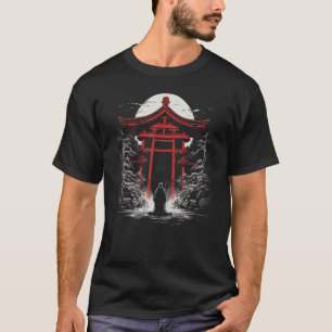 Japanisch Art Torii Gate Ema Prayer Plaques Zen Bu T-Shirt
