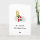 Japanisch Art Water Card Dankeskarte (Rückseite)