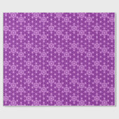 Japanisch Asanoha oder Star Pattern, Amethyst lila Geschenkpapier (Flach)