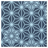 Japanisch Asanoha oder Star Pattern, Indigoblau Stoff (Nahaufnahme)