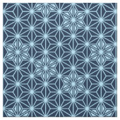 Japanisch Asanoha oder Star Pattern, Indigoblau Stoff (Muster)