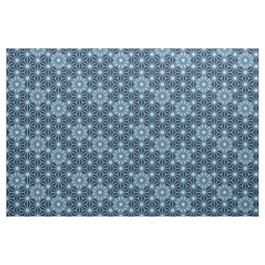 Japanisch Asanoha oder Star Pattern, Indigoblau Stoff (Fat Quarter (45,7 x 55,9 cm))