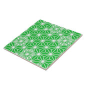 Japanisch Asanoha oder Star Pattern, Jadegrün Fliese (Seite)