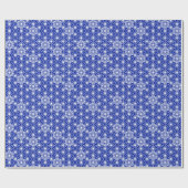 Japanisch Asanoha oder Star Pattern, kobaltblau Geschenkpapier (Flach)