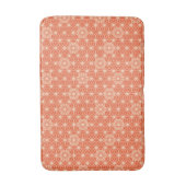 Japanisch Asanoha oder Star Pattern - Korallenoran Badematte (Vorderseite Vertikal)