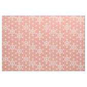 Japanisch Asanoha oder Star Pattern, Korallenrosa Stoff (Fat Quarter (45,7 x 55,9 cm))