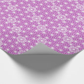 Japanisch Asanoha oder Star Pattern, Orchid Geschenkpapier (Ecke)